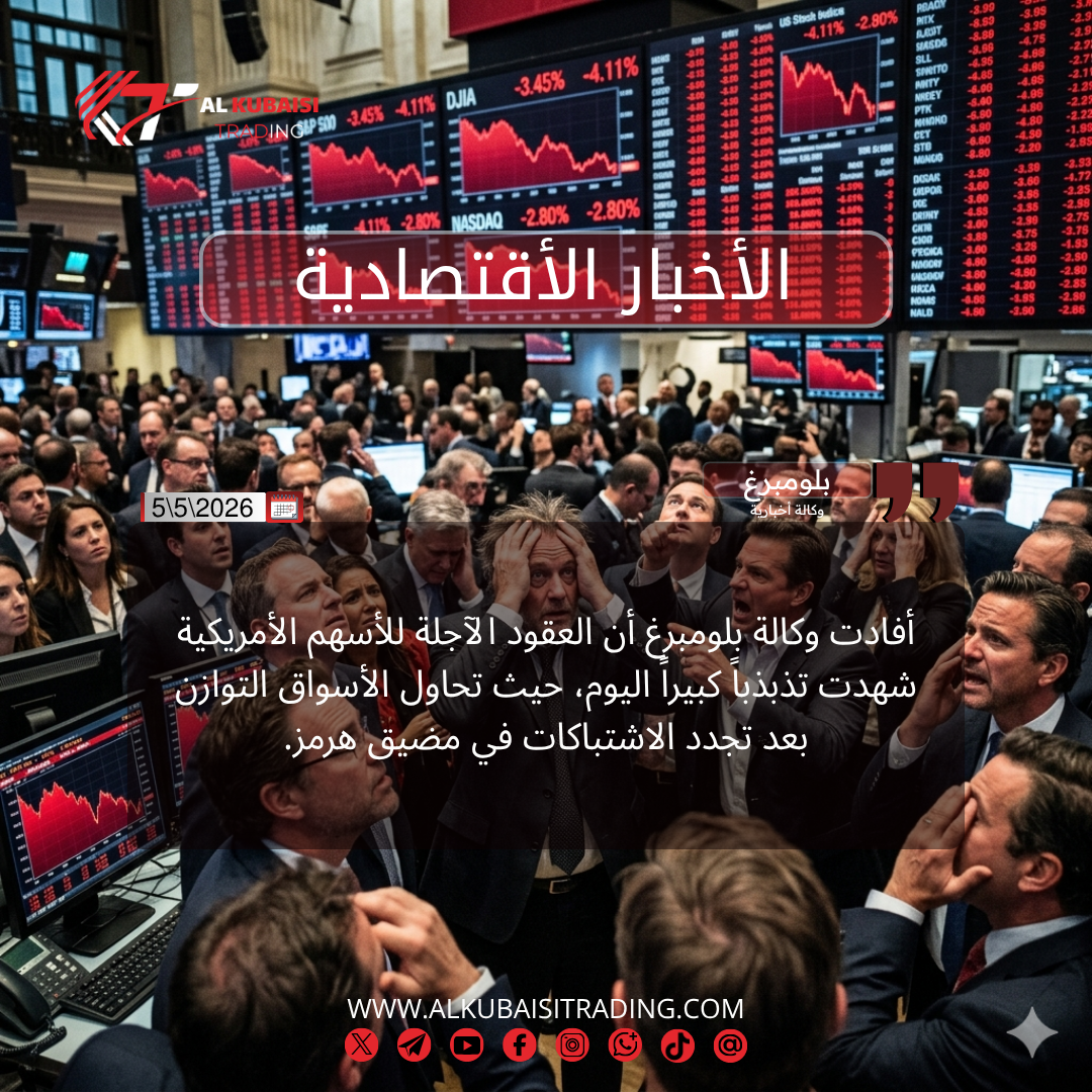 وكالة بلومبرغ _ العقود الأجلة للأسهم الأمريكية تشهد تقلبات عنيفه